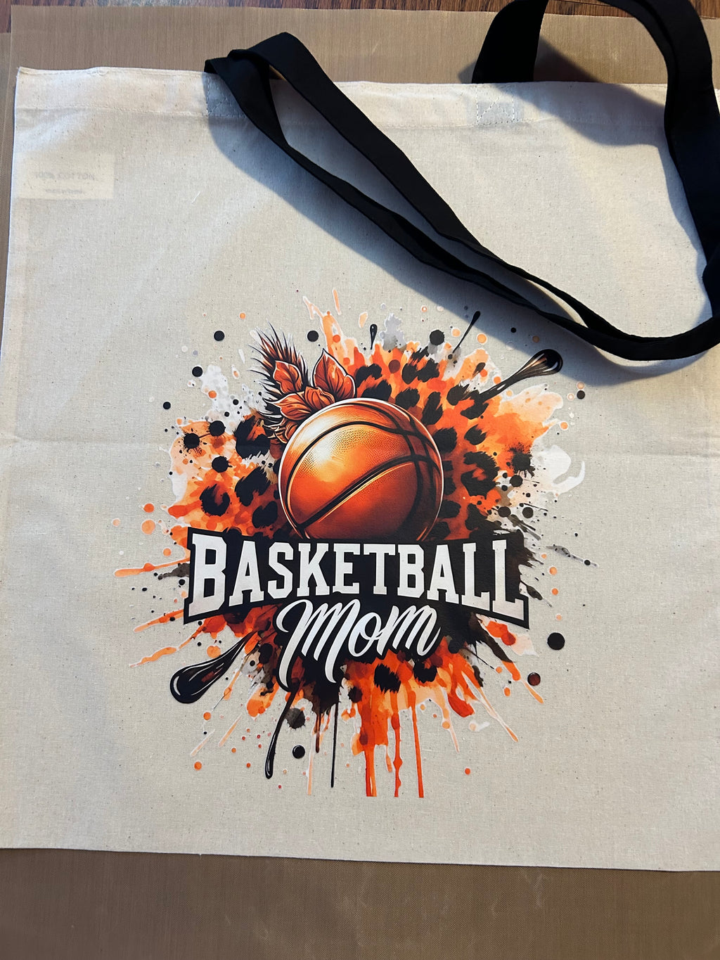 Canvas Bag with Black Handles